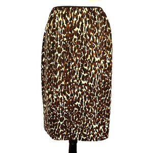 VINTAGE CPW LEOPARD PRINT NYLON HALF SLIP SKIRT DRESS SIZE LARGE1960s